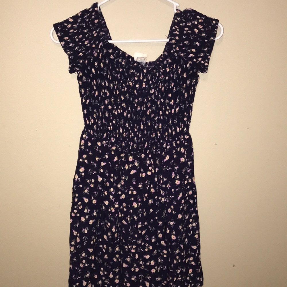 ruffle off-the-shoulder dress
